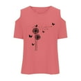 thumbnail image 5 of Hiijoy Big Girls Dandelion Print Short Sleeve T-Shirt Loose Crewneck T Shirt, Sizes 3-12, 5 of 5