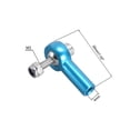 thumbnail image 2 of 2PCS M4/4mm 26mm Linkage Rod End Tie Rod End Ball Head Joint Adapter Blue for RC  Crawler Boat, 2 of 3