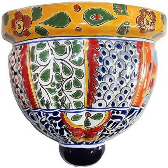 Talavera Medium Wall Planter - 8.50" x 8"$$Garden & Patio