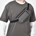 thumbnail image 5 of Riñoneras de viaje, paquete de seguridad antirrobo para teléfono, riñoneras ocultas para hombres y mujeres, bolsa de dinero con bloqueo RFID, portapasaportes delgado, cartera de viaje (gris), 5 of 5