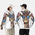 thumbnail image 4 of Lsque American Giraffe Style UPF 50+ Lightweight Sun Protection Men's Women's Long Sleeve Shirt, Hoodie Performance -Small, 4 of 9