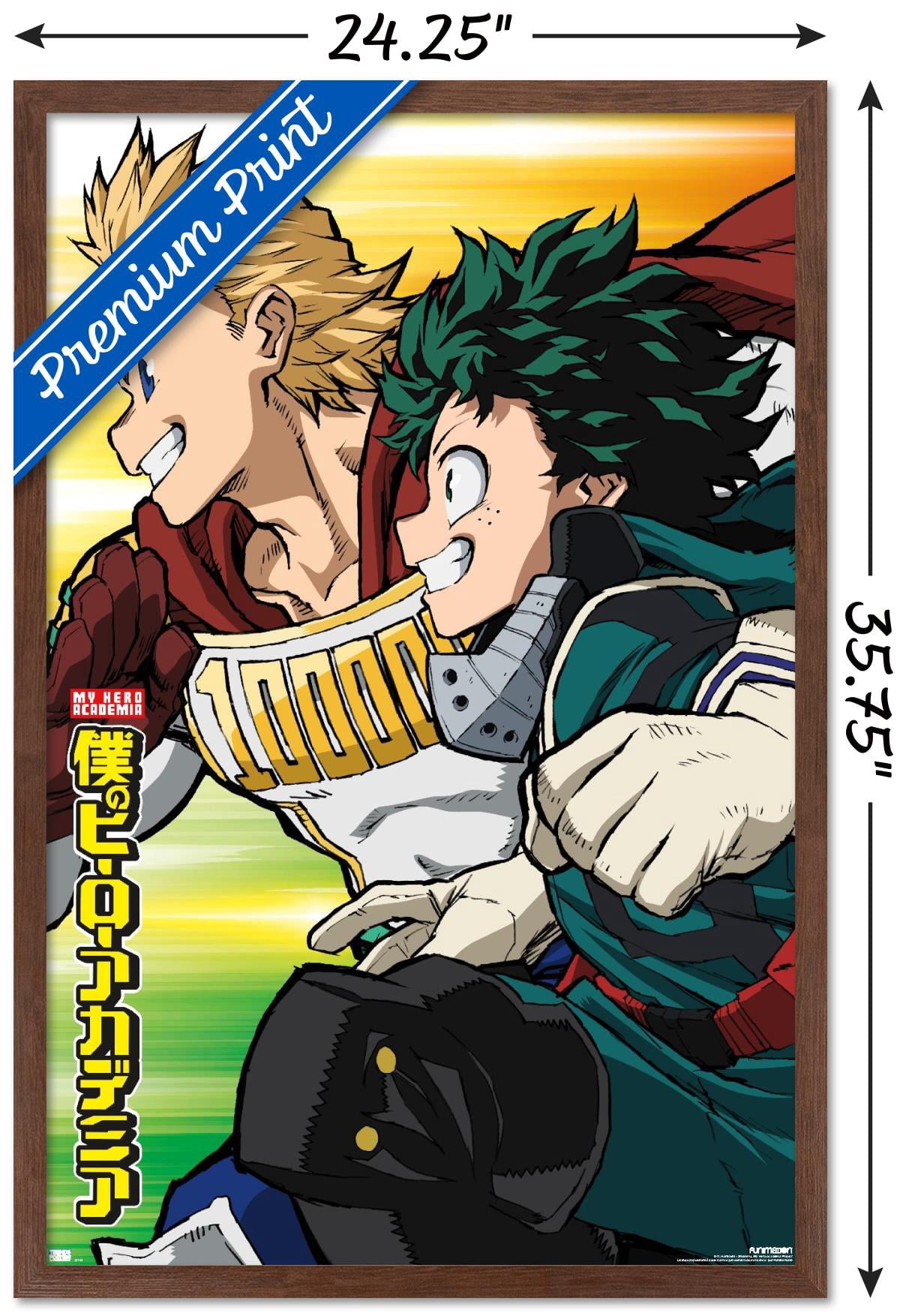 My Hero Academia: Season 4 - Teaser Visual Wall Poster, 22.375" x 34" Framed