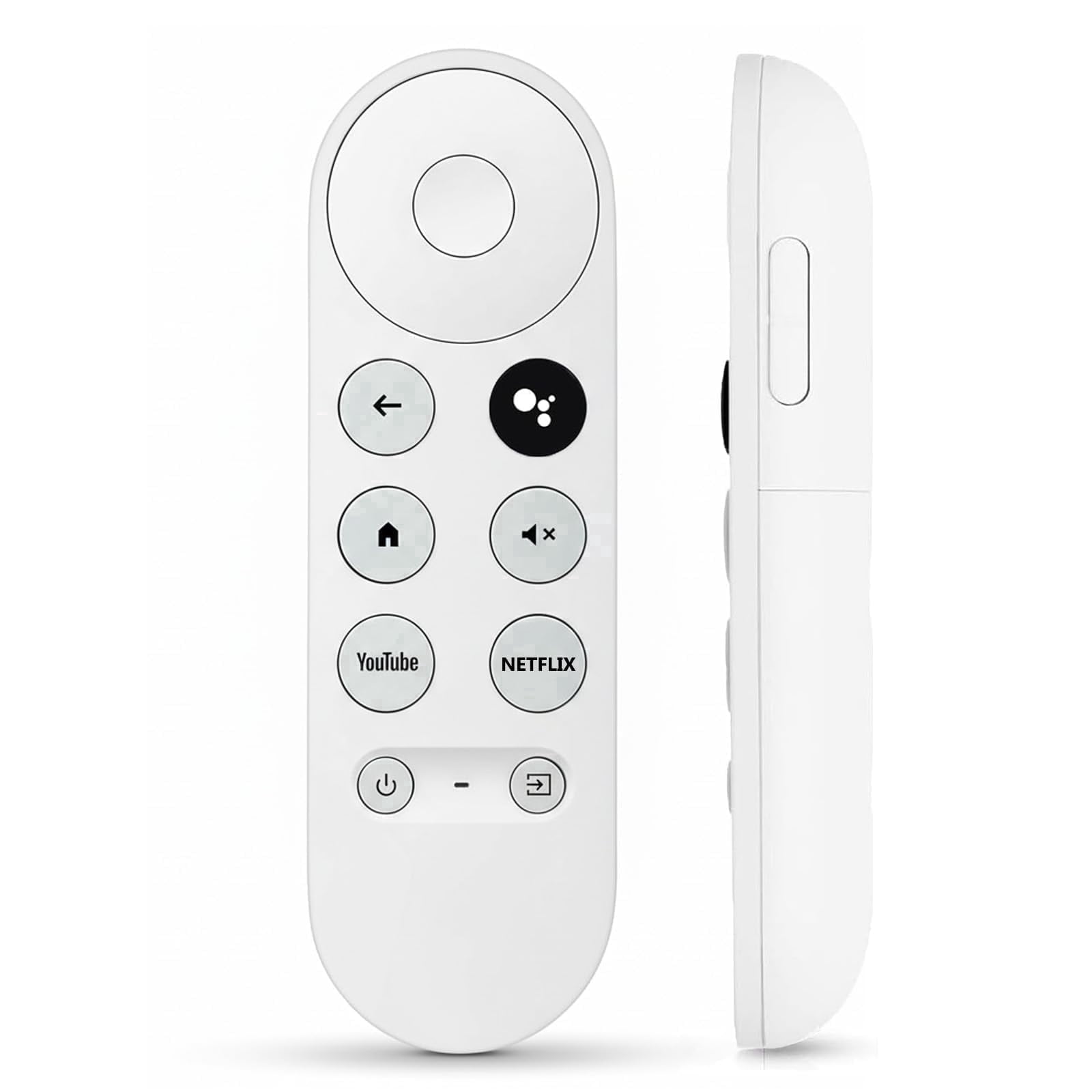 COREBAY Google Chromecast Remote Replacement, Voice Control 4K/HD TV, White