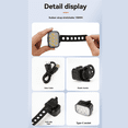 thumbnail image 3 of Bike Light Set Front and Rear USB Charging Mountain Helmet Road Bike Headlight Taillight, 3 of 7