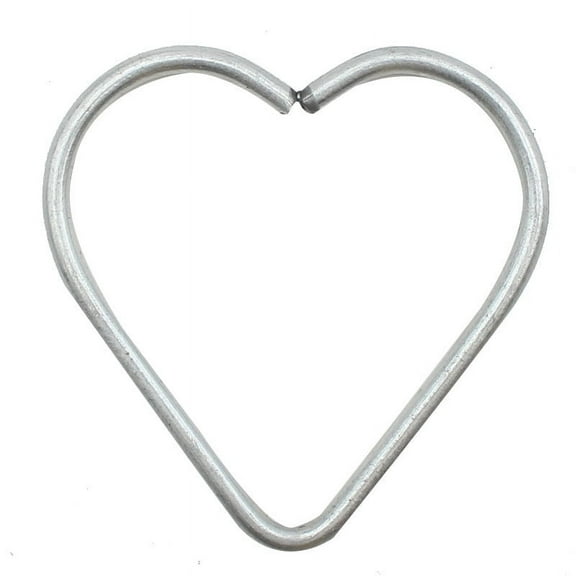 QIDITONG 10pcs Heart Shaped Metal Craft Rings for DIY Dream Catcher and Macrame Projects Hear Wire Hoops for Crafts Heart Shape Hoop