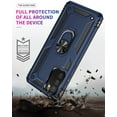 thumbnail image 6 of for Samsung A02s Case, Galaxy A02s Case with HD Screen Protector, Military-Grade Ring Kickstand Holder Car Mount 15ft Drop Tested Shockproof Cover Phone Case for Galaxy A02s, Blue, 6 of 7