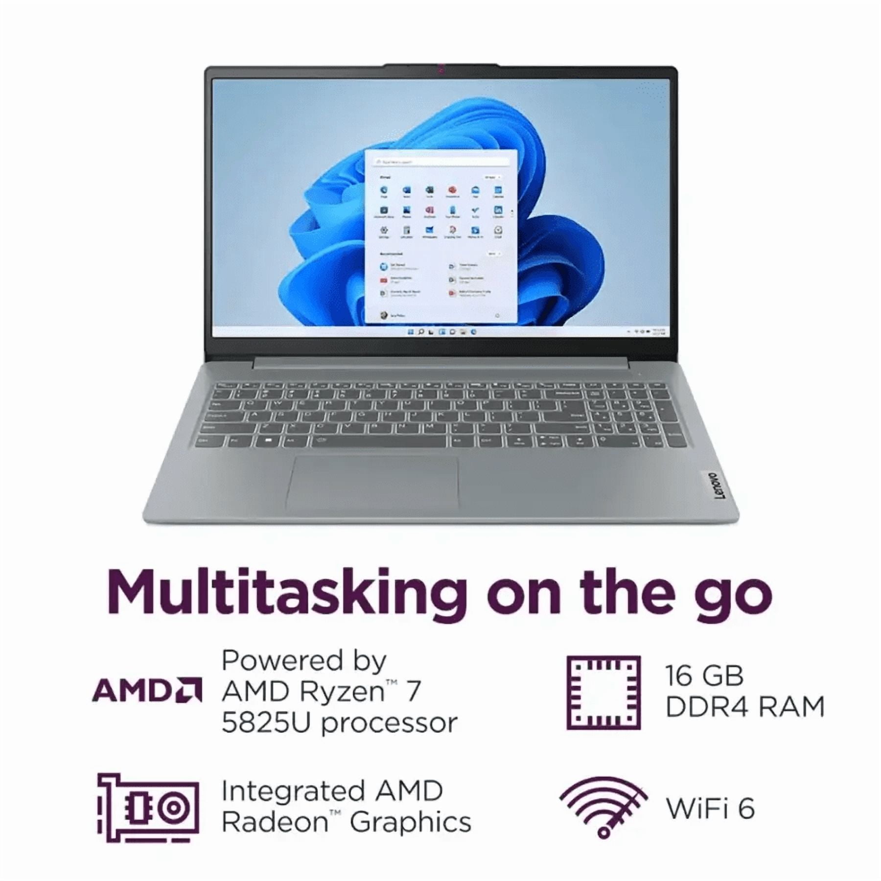 Lenovo IdeaPad 15.6 inch FHD Touchscreen Laptop, AMD Ryzen 7 5825U