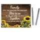 thumbnail image 1 of Letrero familiar de girasol de madera para mesa de recepción de boda, placa colgante, tablero de mesa, decoración rústica de pared, casa de campo para regalos, decoraciones de casa, cocina, invitados, 1 of 8
