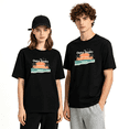 thumbnail image 2 of The Outer Banks North Carolina Palm Tree Retro Graphic Tee For Men And Women, Outdoor Holiday Gift Cotton Short Sleeves T-Shirt, 2 of 5