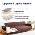thumbnail image 6 of Waterproof Recliner Chair Covers, Anti-Slip Chair Cover with Side Packets, 5 Layers Washable Recliner Cover Reclining Couch Slipcovers, Dog Pet Furniture Protector for Small Recliners (Brown,23"), 6 of 10