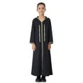 thumbnail image 3 of WOYY Big Girls Long Sleeve Hooded Dress Casual Robe Maxi Dress Daily Wear, Sizes 7-8, 3 of 8