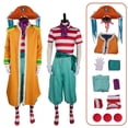 thumbnail image 3 of Buggy One cos Piece Cosplay Live Action Fantasia Disfraz Adulto Hombre Pirata Sombrero Abrigo Pantalones Trajes de Fantasía Traje de Halloween, 3 of 5