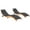 Anthracite, variant on vidaXL Sun Loungers 2 pcs with Cushions Solid Acacia Wood