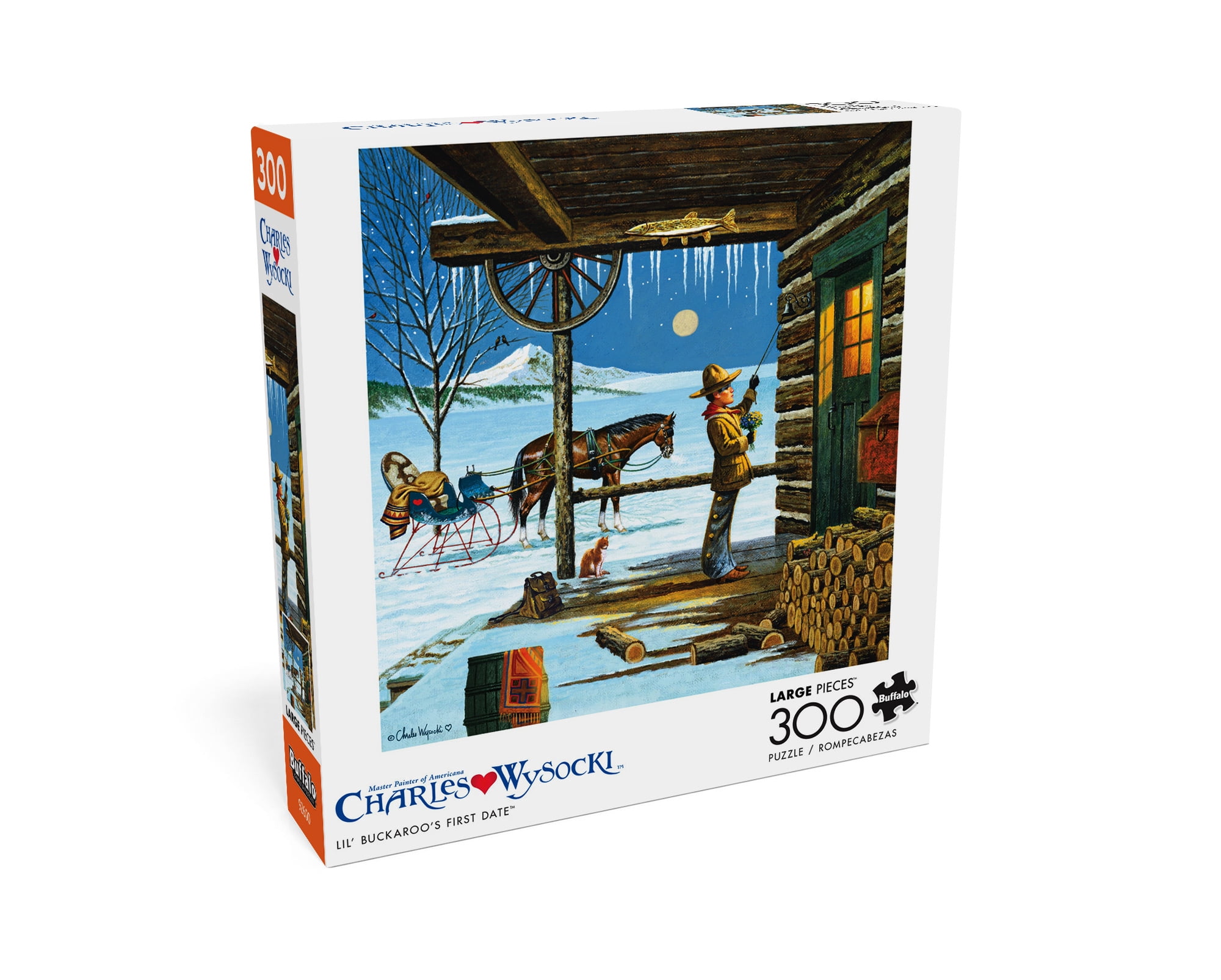 Buffalo Games 300-Piece Charles Wysocki Lil' Buckaroo's First Date Jigsaw Puzzle