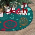 thumbnail image 3 of FMSHPON Eggs Flowers Cakes Hare Hen Xmas Christmas Tree Skirt Stand Mat for Holiday Party Decoration Indoor Outdoor 36 inches, 3 of 3