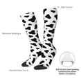 thumbnail image 5 of Cow Spots Print Knee High Socks for Women Long Leg Warmers Socks, 5 of 7