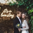 thumbnail image 3 of White Love Story LED Neon Sign | USB-Powered Aesthetic Wall Decor For Bedroom & Living Room | Wedding, Birthday Party Gift With Romantic Glow, 3 of 6
