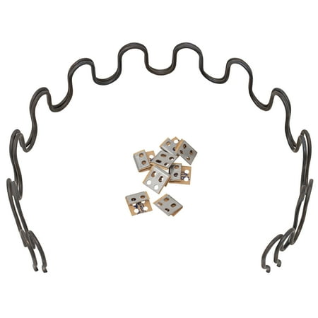 

18 Sofa Upholstery Spring Replacement 2pk Repair Kit for Furniture Chair Couch and Recliner Includes Clips and Instructions