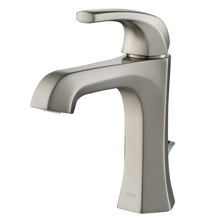 Esta&trade; Single Handle Bathroom Faucet with Lift Rod Drain in Spot Free Stainless Steel
