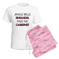 thumbnail image 6 of CafePress - Funny Christmas And Wine Women's Light Pajamas - Women's Short Sleeve Print T-Shirt and Pants Light Cotton Pajama Set, 6 of 7