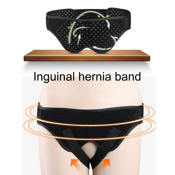 Skymirror Inguinal Hernia Belt Men Left/Right Side Support Adjustable Waist Strap Post Surgery Relief Adjustable Men Women Hernia Support Brace