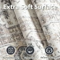 thumbnail image 6 of SIXHOME 3'x5' Washable Area Rug for Living Room Vintage Medallion Distressed Carpet Soft Low Pile Rug for Bedroom Dining Room Office Retro Indoor Home Decor Taupe, 6 of 7