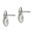 thumbnail image 2 of White Sterling Silver Earring Drop & Dangle Women'S Diamond 9 mm 6, 2 of 4