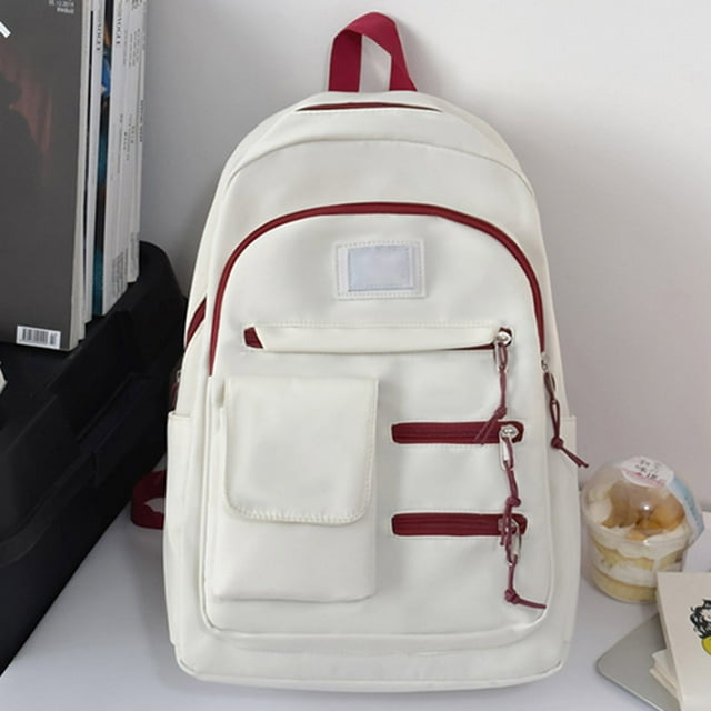 Hexang Sac à Dos en Nylon Tendance Mode Simple Grande Capacité Ordinateur Portable Sac de Voyage Sac d'École
