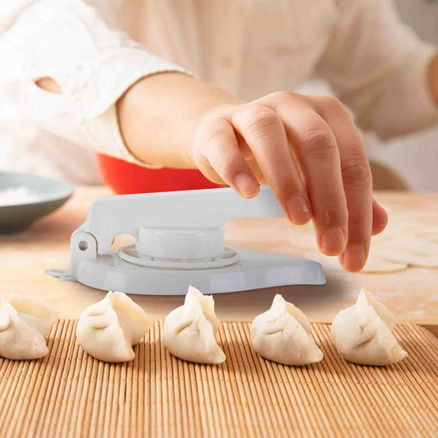 Xihbxyly Prensa de Masa Manual para Empanadillas, Herramienta de Moldeado Fácil, Mango Ergonómico, Ayudante de Cocina para Empanadillas, Wontons y Tartas, Apta para Lavavajillas, Uso Doméstico Prácti