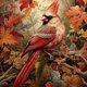 thumbnail image 1 of Pintura de diamante 5D DIY, taladro redondo completo, cardenal, decoración artística para el hogar, 30x30cm, 1 of 9