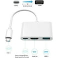 TRAHOOUSBC Digital Av Multiport Adapter, USB C to HDMI Adapter for