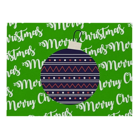 

wendunide kitchen gadgets Christmas Table Placemats Christmas Rustic Vintage Washable Table Mats AKA