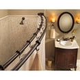 thumbnail image 3 of Moen 60-Inch Adjustable Stainless Steel Double Curved Shower Rod, Old World Bronze, 3 of 6