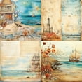 thumbnail image 3 of Floral Scrapbook Paper, 6'' x 6 '' Vintage Decoupage Cardstock Paper Pad for Aesthetic Bullet Junk Journal Photo Album Supplies 24 Sheets, 3 of 4