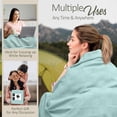 thumbnail image 5 of Oakias 100% Cotton Blanket Twin Mint - 350 GSM 90 x 72 Inches Soft Thermal Blanket Twin Size - Throw Blanket Lightweight, Breathable & Durable Summer Blanket for Bed, Couches & Living room, 5 of 9