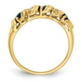 thumbnail image 2 of Primal Gold 14 Karat Yellow Gold 2.75mm Sapphire and AA Diamond Ring, 2 of 5