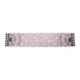 thumbnail image 1 of Mantel de lino de Navidad sin rostro 180x36CM cubierta de camino de de Navidad Festival Año Nuevo DIY decoración de escritorio restaurante Kits de decoración para fiestas  Tela escocesa blanca negra Bewildely HA009118-02, 1 of 6