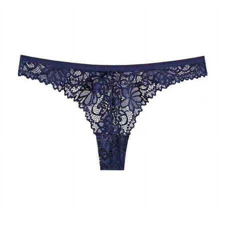 White Cotton Underwear for Women Womens Lace Underwear Lace T-Back Panties Soft Breathable Bikini Briefs for Ladies Seamless Sports Yoga Lace Underwear Womens Plus Size Underwear Blue M