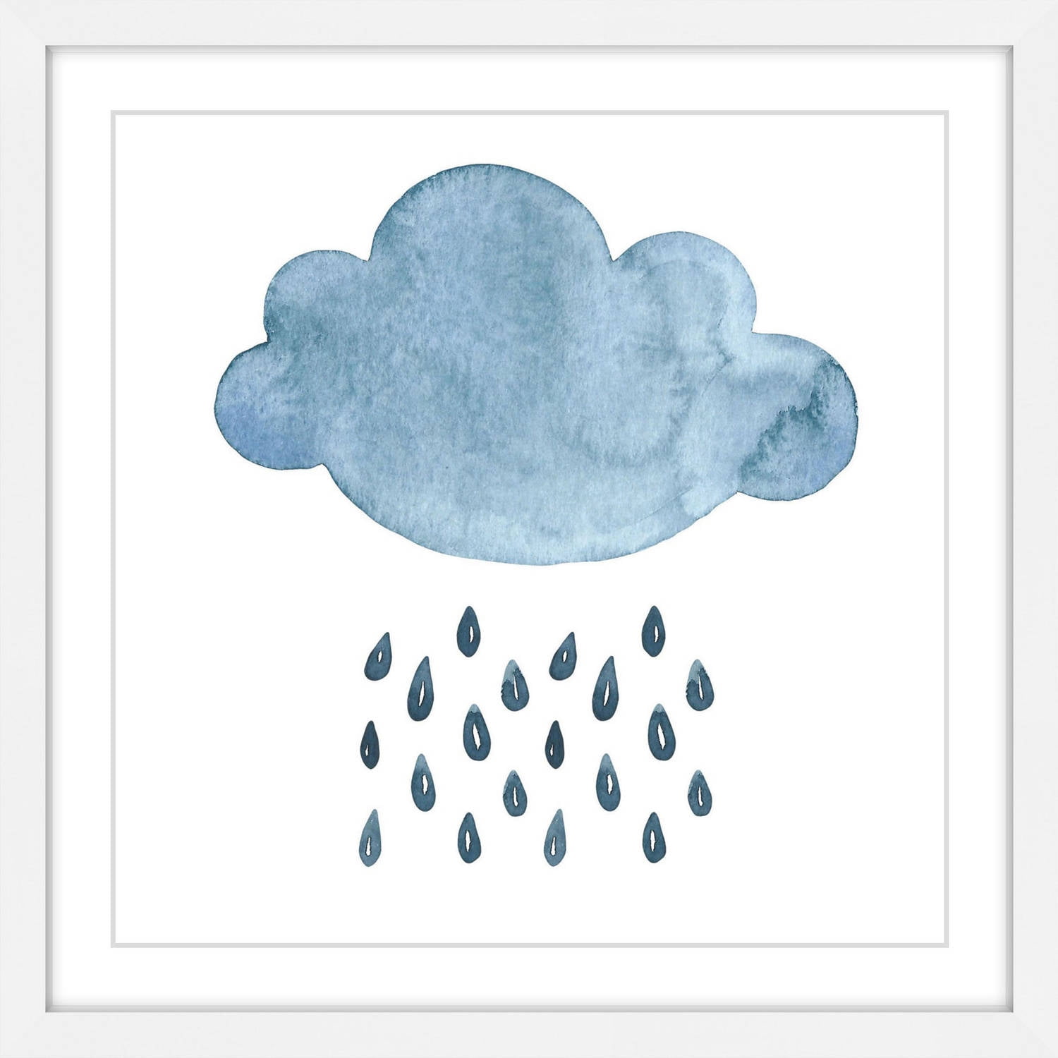 Marmont Hill "Blue Cloud" by Diana Alcala Framed Painting Print