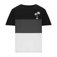 thumbnail image 4 of Mens Casual Pantalones Cortos Cuello Redondo Patchwork Impresión Suéter Blusa de Fitness, Camisetas para Hombre, 4 of 4