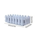 thumbnail image 3 of Hovmgk Thickened Planter Box with Fence, White Plastic Bonsai Planter for Patio Gardening, Adjustable Divider & Ventilated Design for Healthy Plant Growth, Outdoor Display & Storage, 3 of 6