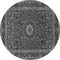 thumbnail image 1 of Ahgly Company Indoor Round Medallion Gray Traditional Area Rugs, 3' Round, 1 of 1
