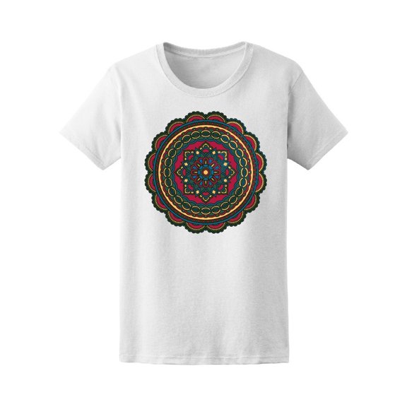 Floral Colorful Indian Mandala Tee Women's -Image by Shutterstock