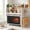 Multifunctional-White, variant on NUBILY Expandable Microwave Stand-2 Tier Metal Kitchen Countertop Organizer with 6 Hooks,Bakers Rack,Microwave Oven Rack,55lbs Weight Capacity,Black