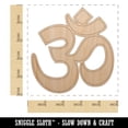 thumbnail image 2 of Om Aum Hinduism Buddhism Jainism Yoga Symbol Wood Shape Unfinished Piece Cutout Craft DIY Projects - 4.70 Inch Size - 1/8 Inch Thick, 2 of 7