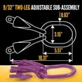 thumbnail image 7 of 9/32" x 20' - Adjustable 2 Leg Chain Sling w/ Sling Hooks - Grade 10, 7 of 7