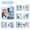 Multicolor-F, variant on Children's Animals Cloth Book Baby Hand Puppet Cloth Toy Cloth Education Book