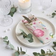 thumbnail image 3 of Cloth Napkins Set of 8 - 20x20 Inches, Easter Eggs Washable Reusable Table Napkins, Spring Watercolor Bunny Flower on Linen Soft & Absortbent Dining Napkin for Party Wedding Hotel Restaurant, 3 of 8
