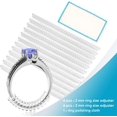 thumbnail image 2 of Ajustador de tamaño de anillo para anillos sueltos, paquete de 12, 2 tamaños, medidor de joyería, mandril para hacer protectores de joyería, espaciador, medidor, ajustador, ajustador de silicona, 2 of 5