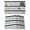 Navy blue, khaki, light blue, variant on Placemats 1 Pack, Khaki Striped Woven Placemat, Linen Place Mats for Kitchen/Dining Tables, Navy Blue Farmhouse Stripes Modern Abstract Art Washable Table Mats for Party